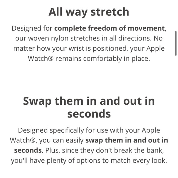 NIB Ownloop Woven Loop Apple Watch Band for 38/40/41mm Size M - Picture 3 of 8